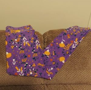 Nwot's Lularoe Floral Pattern TC Leggings